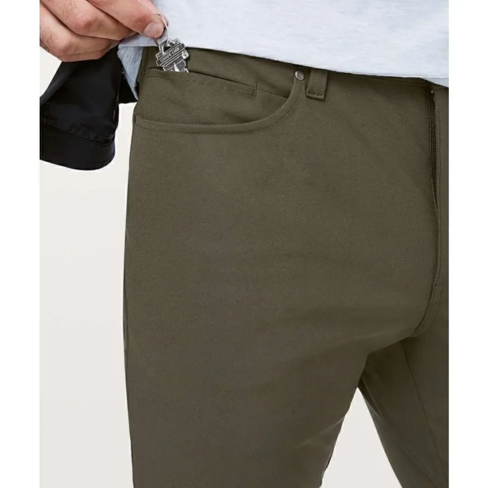 Lululemon ABC Slim Pant Size 30 Dark Olive Green $128.00